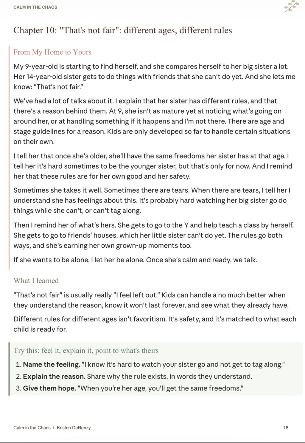 Calm in the Chaos: Real-Life Parenting Workbook